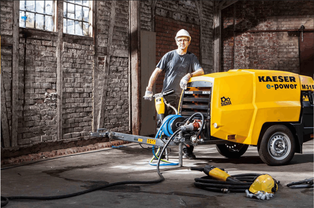 compressor specialist SK Compressor Service aan het werk